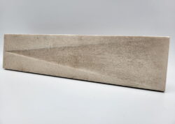 Płytki brązowe dekor - Harmony BARI BROWN DECOR 6x24,6 cm. Dekor ceramiczny na ścianę w połysku z trójkątnym żłobieniem