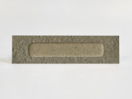 Płytki ceglane szarozielone dekor Marca Corona Miniature Fornace Formella Verde Muschio 6x24cm J423