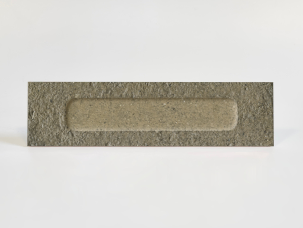 Płytki ceglane szarozielone dekor Marca Corona Miniature Fornace Formella Verde Muschio 6x24cm J423