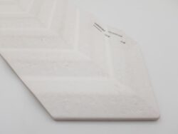 Płytki ceramiczne, dekoracyjne, białe - Harmony Fold White 15x38