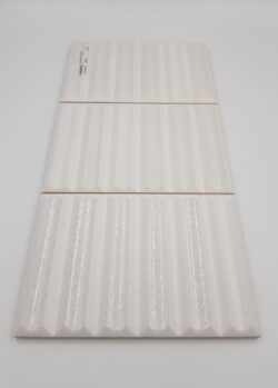 Płytki ceramiczne, dekoracyjne, białe - Harmony MOVES WHITE 20x40