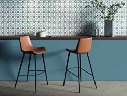 Płytki dekoracyjne, ścienne ze wzorem - Harmony Tanger Blue Dhalia 12,3x12,3