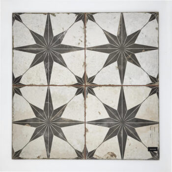 Płytki gwiazdy czarne - Peronda Fs Star-N 45x45 cm. Kafelki dekoracyjne w kwadratowym formacie na podłogę i ścianę.