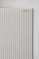 Płytki trójwymiarowe, białe, lamele - Harmony MARE WHITE DECOR 32x90