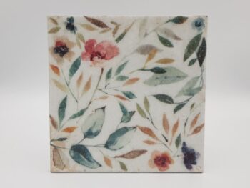 Płytki w kwiaty - Harmony Mayolica Garden 15x15 cm. Błyszcząca płytka ścienna z kolorowym motywem kwiatowym do łazienki lub kuchni.