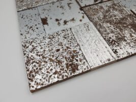 Srebrna mozaika - Peronda Harmony D.SAND SILVER 30x30 cm. Płytka ścienna, metalizowana ze śladami korozji