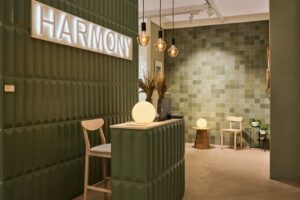 Zielone płytki dekoracyjne, 3D - Harmony LOG GREEN 12,5x50
