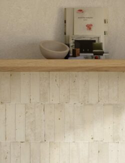 Białe cegiełki płytki ścienne Marca Corona Miniature Fregio Bianco Naturale 6x24