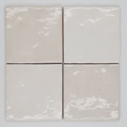 Białe płytki kwadratowe, błyszczące, ścienne 10x10 - Harmony Riad white