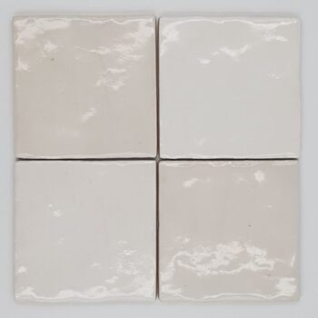 Białe płytki kwadratowe, błyszczące, ścienne 10x10 - Harmony Riad white