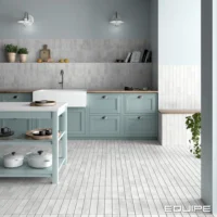 Equipe Argile Ice 6x24,6 cm płytki szare matowe cegiełki podłoga