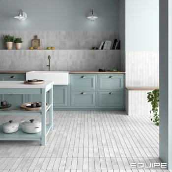 Equipe Argile Ice 6x24,6 cm płytki szare matowe cegiełki podłoga