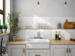 Equipe Masia Blanco 7,5x15 płytki do kuchni białe cegiełki