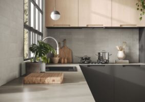 Kafelki cegiełki szare do kuchenne Marca Corona Miniature Cera Grigio Cenere 6x24