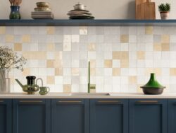 Kafelki kwadratowe do kuchni, Harmony Afra White 10,7x10,7