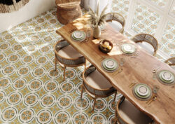 Kafelki retro kuchnia Harmony Amber Green SP 22,3x22,3