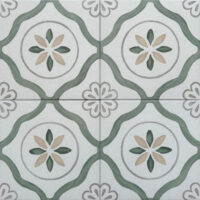 Kafelki rustykalne do kuchni - Harmony SIROCCO GREEN PETALS 22,3x22,3