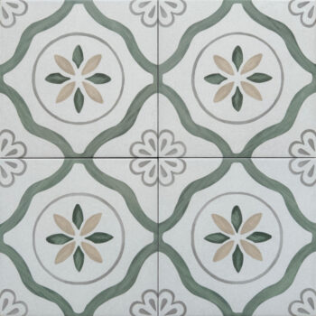 Kafelki rustykalne do kuchni - Harmony SIROCCO GREEN PETALS 22,3x22,3