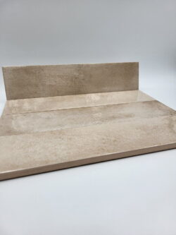 Małe płytki do kuchni - Harmony Bari Brown 6x24,6 cm. Hiszpańskie cegiełki ceramiczne w jasnych odcieniach brązu z połyskiem