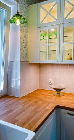 Nowoczesne płytki do kuchni Harmony ELIPSE White 5X15