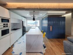 Płytki dekoracyjne na ścianę kuchnia - Harmony BOW AZURE 15x45