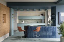 Płytki do kuchni niebieskie Marca Corona Miniature Soda Blu Galassia 6x24