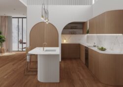 Płytki marmurowe na ścianę w kuchni - Museum DUAL WHITE