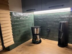 Płytki zielone kuchnia - Harmony Sunset Green 6x25