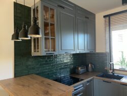 Zielone płytki kuchnia - Harmony Sunset Green 6x25