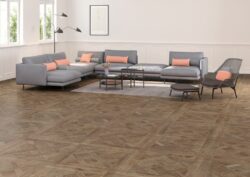 Kafle drewnopodobne do salonu - Museum Wistman Cognac 90x90