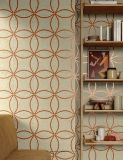 Płytki beżowe ze wzorem geometrycznym, terrazzo, ścienne, - Marca Corona Terrasale ASTRO SABBIA 20x20 K252