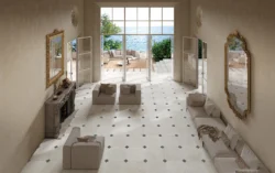 Płytki oktagonalne imitacja kamienia salon Cerdomus Avorio 60x60 oOttagona Matt