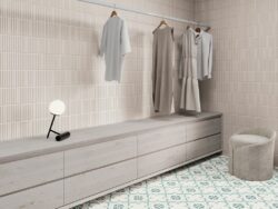 Płytki ozdobne do pokoju na ścianę - Harmony MOVES SILVER 20x40