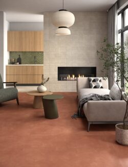 Płytki ozdobne na kominek - Marca Corona Terracreta Rilievo Argilla 20x20 cm