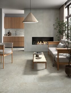 Płytki szare połysk kuchnia Marca Corona Multiforme Argento 7,5x30 I853