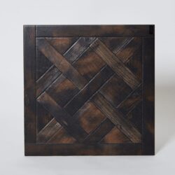 Płytki drewnopodobne ciemne - Peronda FS FOREST BLACK 45x45 cm. Kafle do salonu na podłogę, imitujące parkiet wersalski.