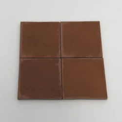 Equipe Argile Cotto 10x10 brązowe kafelki mat kwadrat