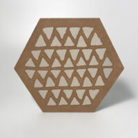 Gres heksagonalny dekoracyjny Marca Corona Terracreta Intarsio Chamotte J086 25x21,6 cm