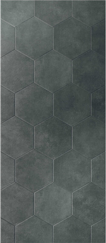 Kafelki heksagony, ciemnoszare - Marca Corona Terracreta Oltremare Esagono 25x21,6 cm