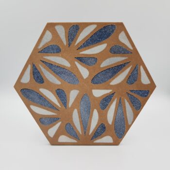 Płytka heksagon dekor - Marca Corona Terracreta DIPINTO CHAMOTTE 25x21,6 cm