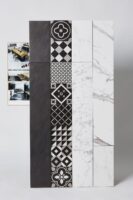 Hiszpańskie płytki marmur i dekoracyjne - Absolut Keramika Marshall Calacata, Samoa, Guinea 15x90 cm.