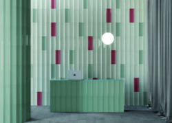 Płytki ozdobne na ścianę - Harmony BOW TEAL 15x45cm