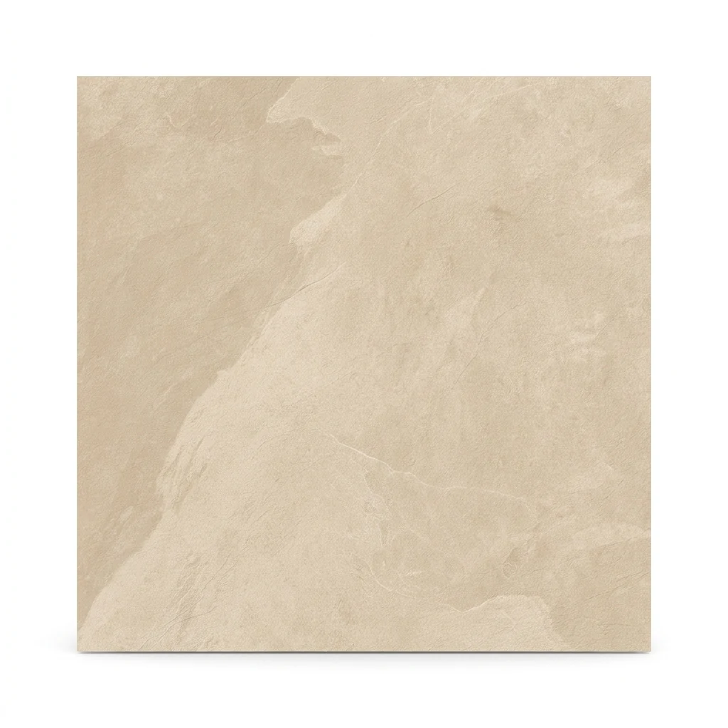 CAESAR Slab2 Khaki 60X60 RT beżowa płytka gres jak łupek. Matowa, wielkoformatowa, produkt włoski. Antypoślizgowość R10 B.