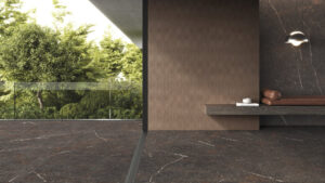 Ciemne, brązowe płytki podłogowe Museum ROYAL BROWN SP/60X120X0,9/C/R