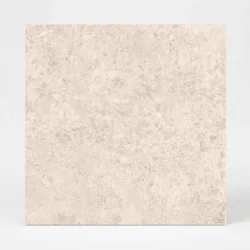 Płytka Unicom Starker Blooming Stone Sunny Beige 120x120 – włoski gres imitujący kamień. Ciepły, kremowy beż, mat, R10, 9,5 mm. Na podłogę i ścianę.