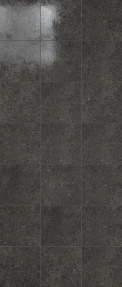 Płytki ciemnoszare 20x20cm, błyszczące, kamieniopodobne, na podłogę - Marca Corona Terrasale NERO LACCA 20x20 K255