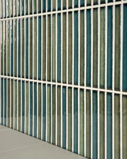 Mozaika nacinana kitkat Estudio Karatsu Wear 11,5X23cm. Odcienie zielonego i niebieskiego