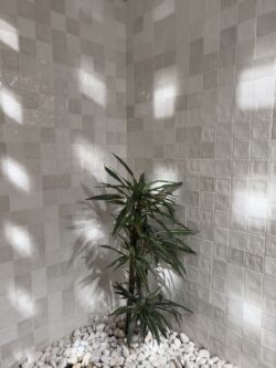 Białe płytki kwadratowe 10x10 Harmony RIAD WHITE