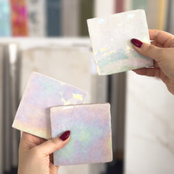 Kafelki kwadratowe opalizujące na ścianę 10x10 Life Ceramica JOY Nevado