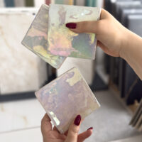Płytki kwadratowe opalizujące na ścianę 10x10 Life Ceramica JOY Nevado